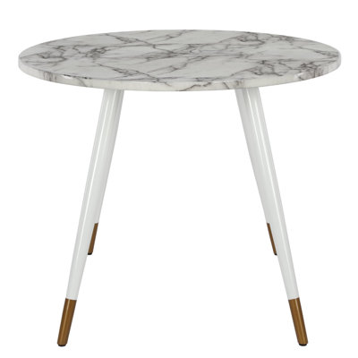 Oval Metal Base Dining Table