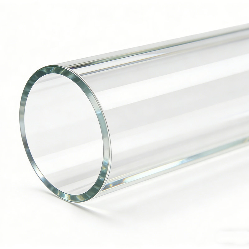 Tube transparent en acrylique, ouvert au mur 5/64 (2 mm), H 24 po x l 4 po x P 4 po