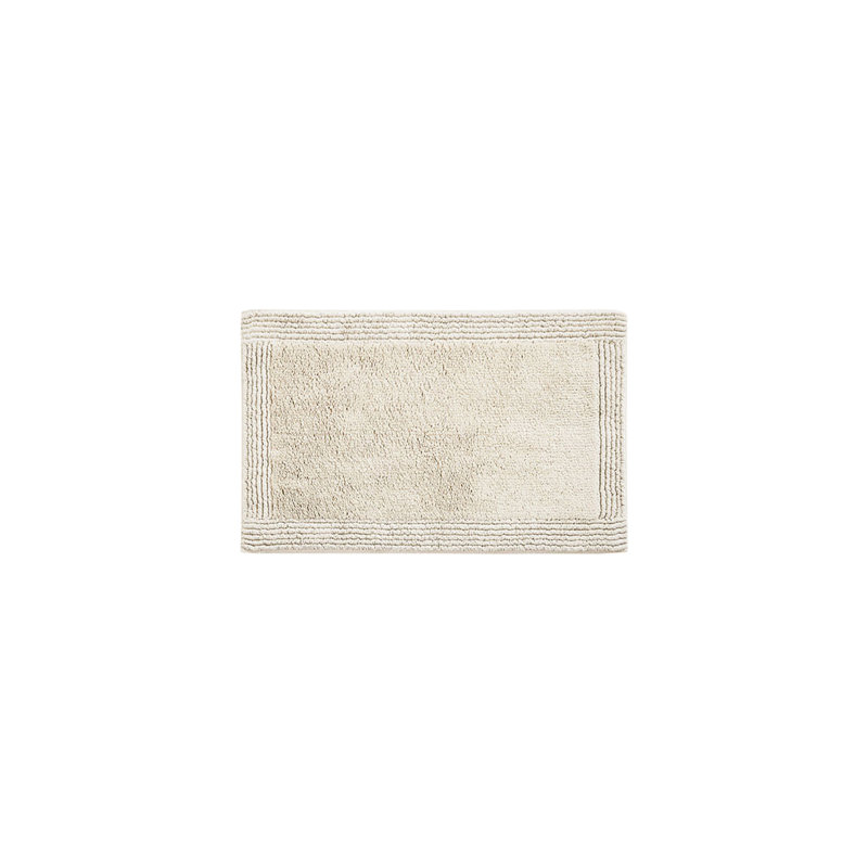 Tapis de salle de bain 100% coton naturel, 3000 g / m², 21 x 34 po, réversible, moelleux et chaud, lavable à la machine, matériau naturel et durable