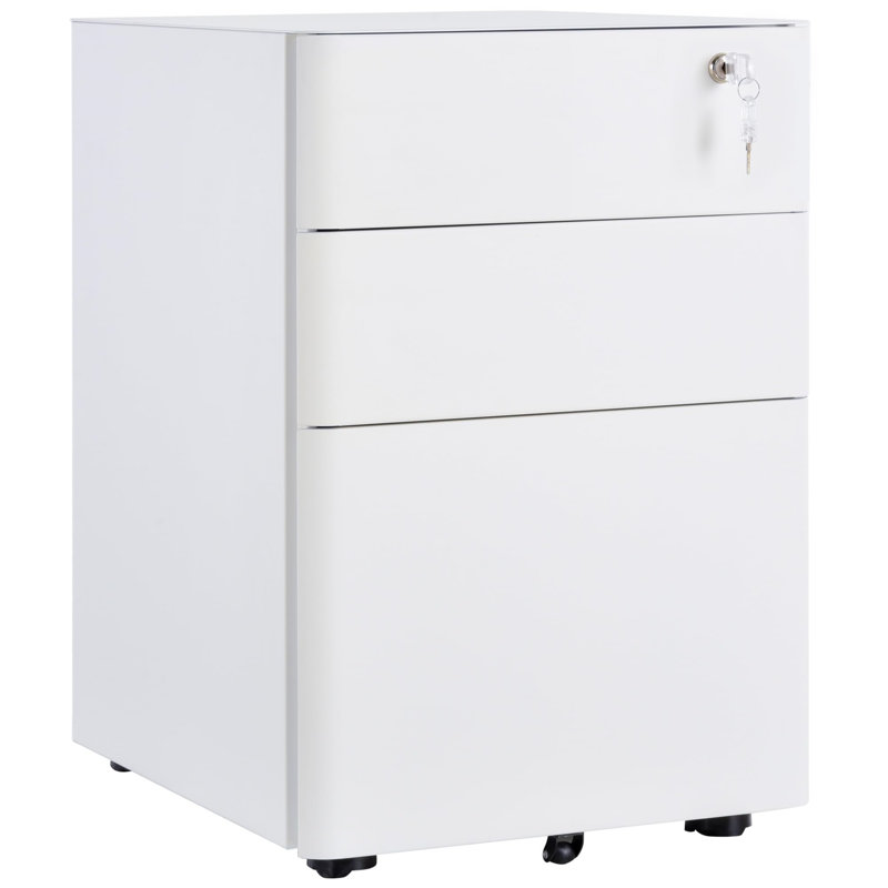 Simlai 39cm Wide 3 -Drawer Mobile File Cabinet
