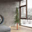 Natural Alpine 7' H Lighted Artificial Cedar Christmas Tree