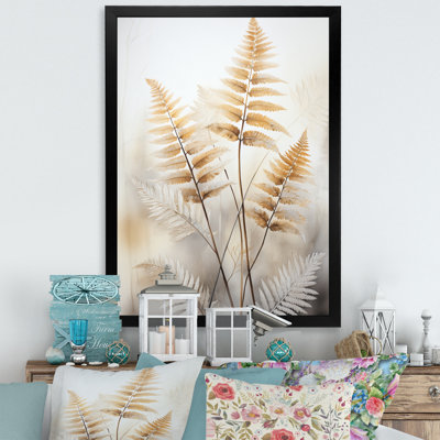«Lankheit Minimalisme Ferns Verdant Elegance I», reproduction sur toile