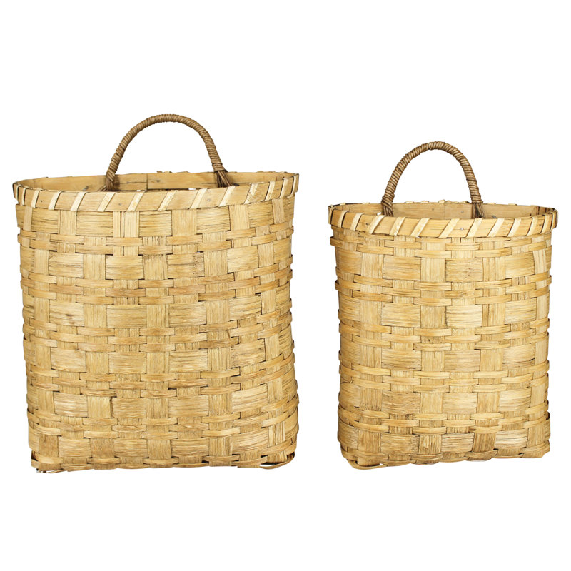 Bay Isle Home™ Rattan Hanging Wall Basket Set