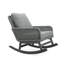 Siège berçant Modern Elegance en beige avec assise confortable et base coussins en bois-1605912717