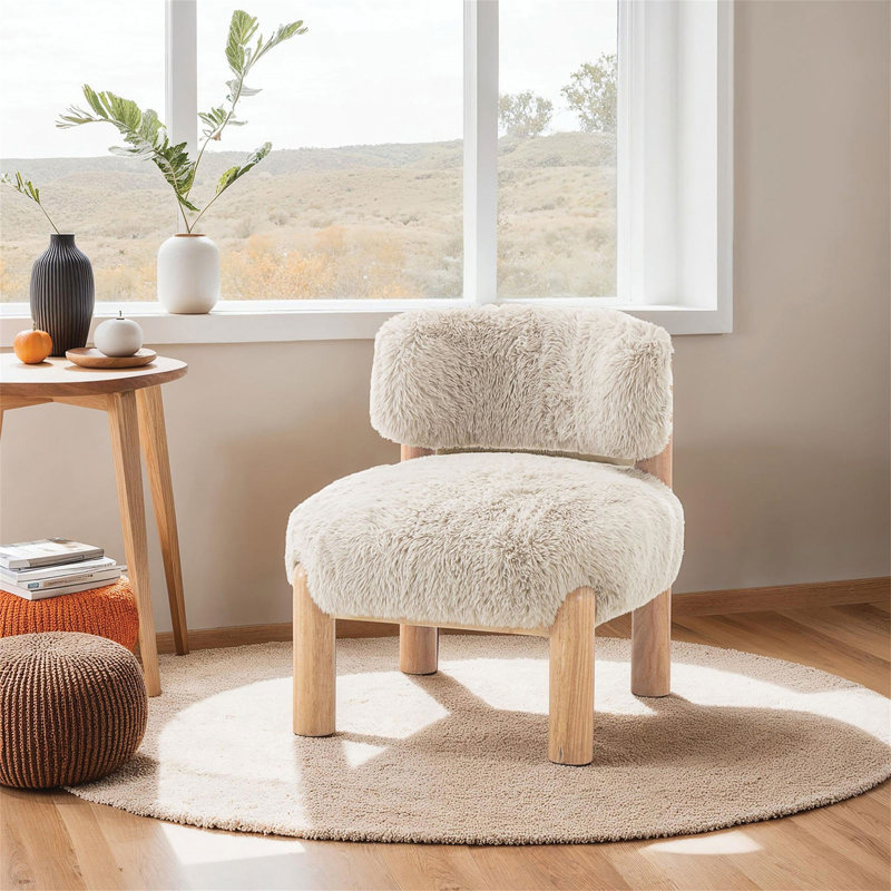 Chaise d'appoint de style contemporain, Taupe