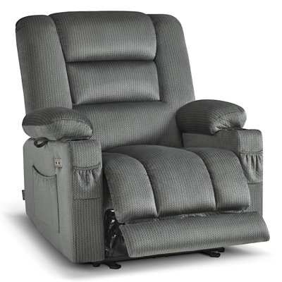 25.6" Seat Width Zero Gravity Power Recliner with Vibration Massage and Heat