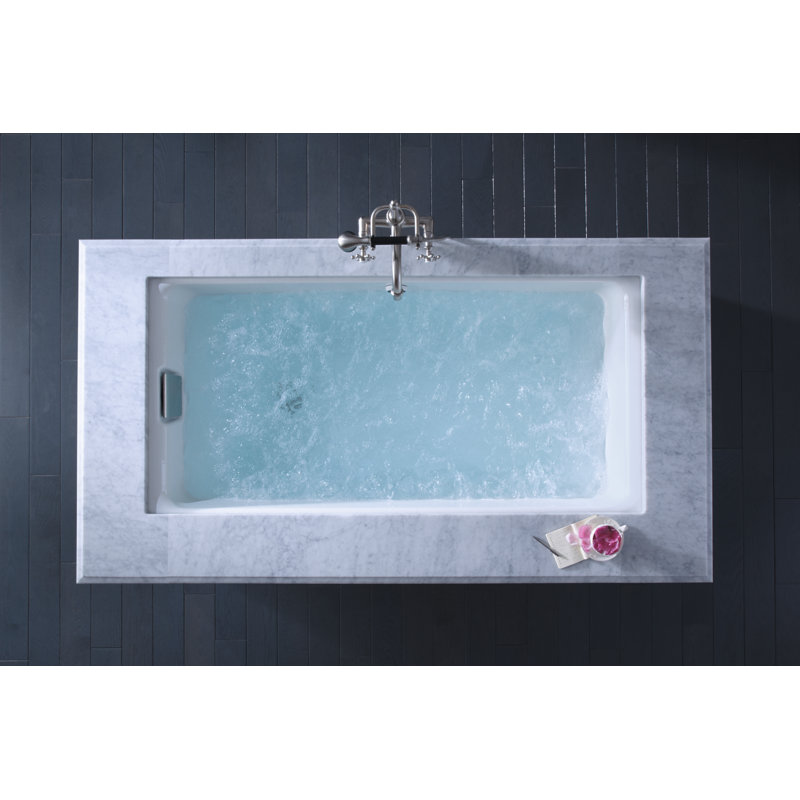 Clearflo Leg Tub Drain with Overflow, Brushed Brass