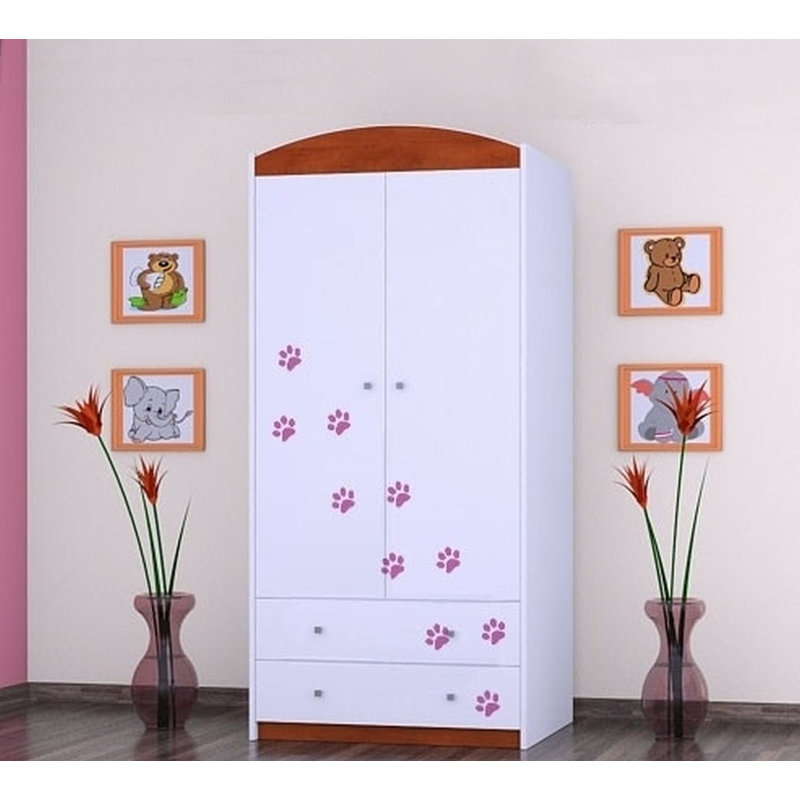 Callaway 2 Door Wardrobe, Red