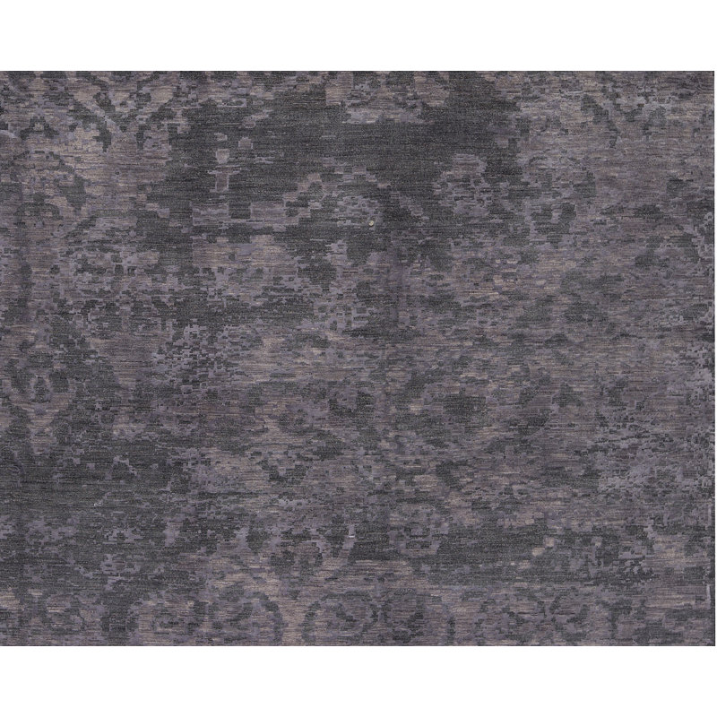 Tapis mauve de haute qualité noué à la main