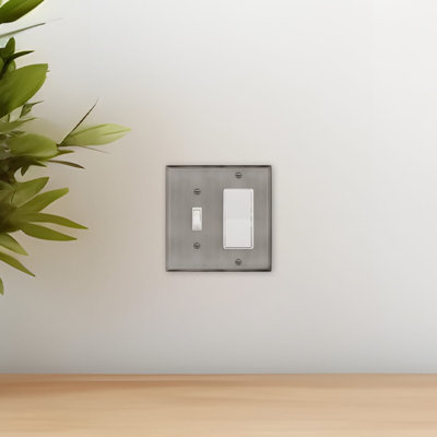 New York 2-Gang Toggle Light Switch / Rocker Combination Wall Plate