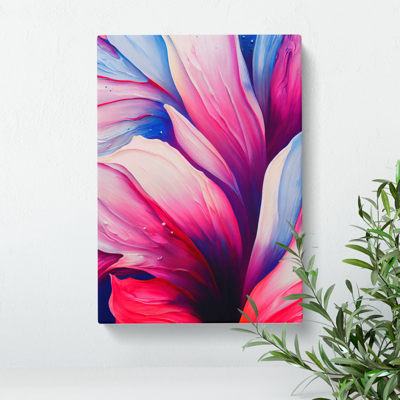 An Abstract Flower No.2 Abstract - Wrapped Canvas Print, 60cm H x 40cm W x 3cm D