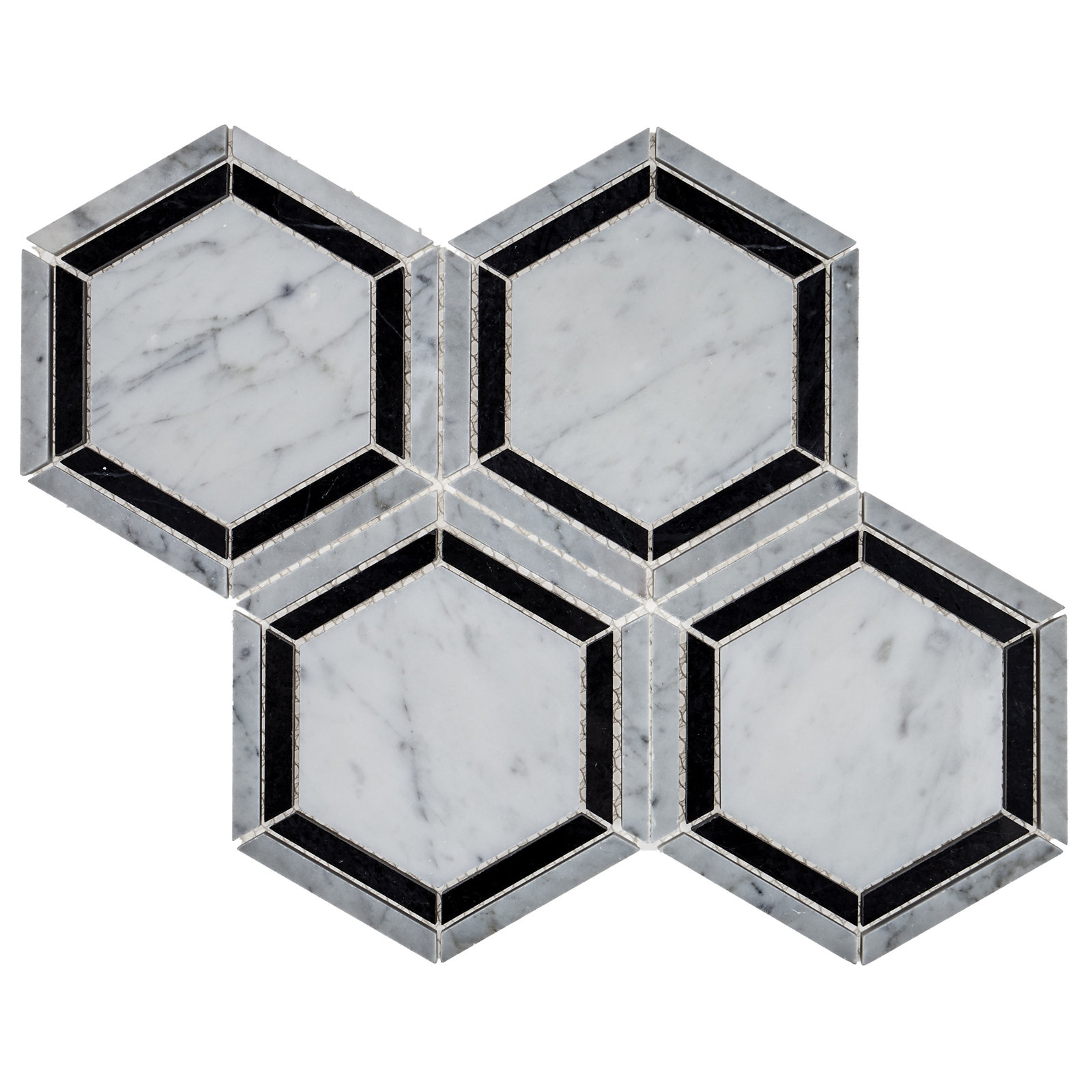 Harrison 6" x 6" Marble Mosaic Tile