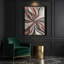 Abstrait art fluide sur toile brune 60-666988857