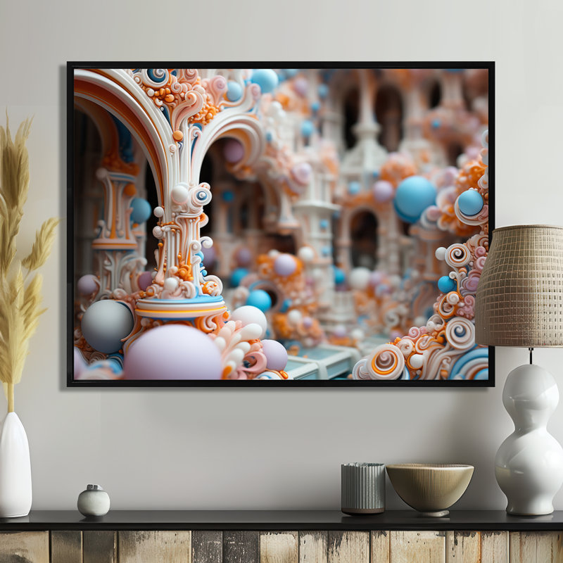 Fractal Metropolis Architectural Infinity - City Futuristis, impression d'art mural, H 12 po x l 20 po x P 1 po