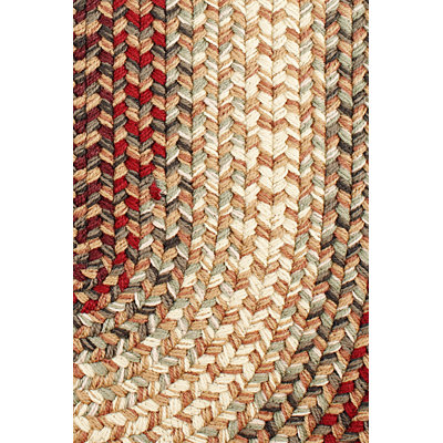 Tapis rouge tressé à la main Deserie
