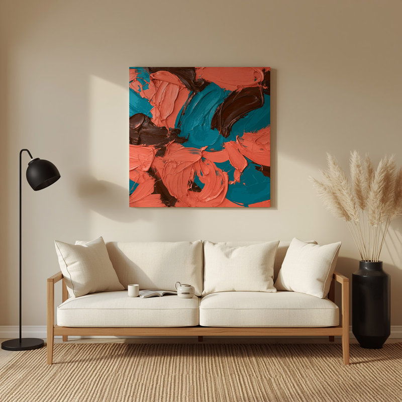 Art mural en métal Neo Expressionism 20, H 384 po x l 384 po x P 0,05 po