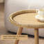 Table basse ronde en rotin
