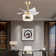 Xavious 23 Inch 3-Color Gold Ceiling Fan LED Light with Remote Control