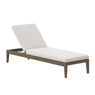 Northlake Outdoor Patio Teak Chaise Lounge