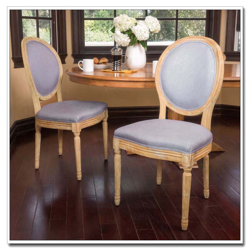 Ensemble de chaises de salle à manger, Gris clair