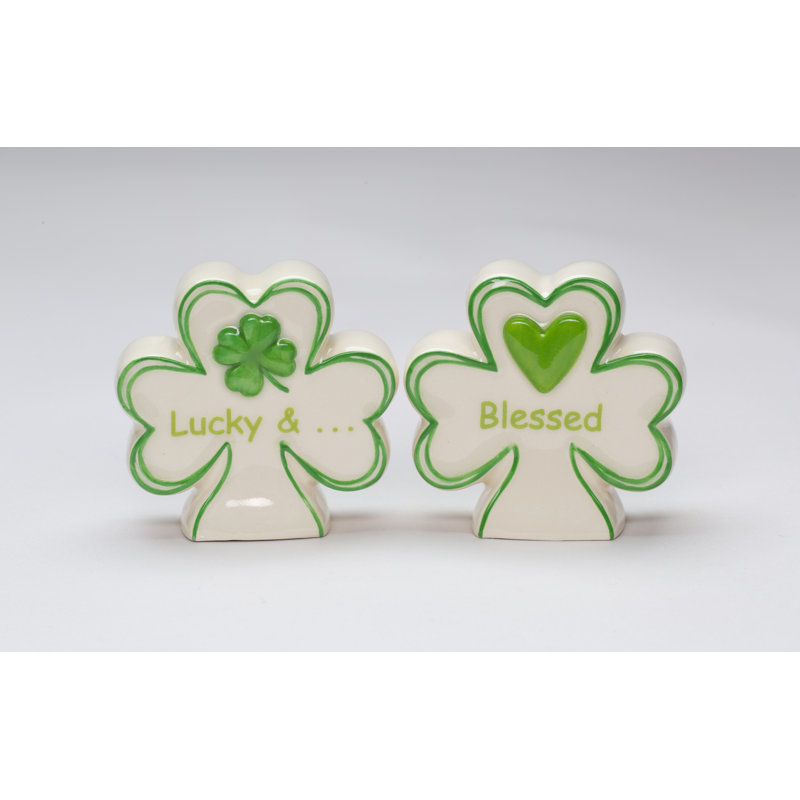 Shamrock Salt And Pepper - Lucky & Blessed