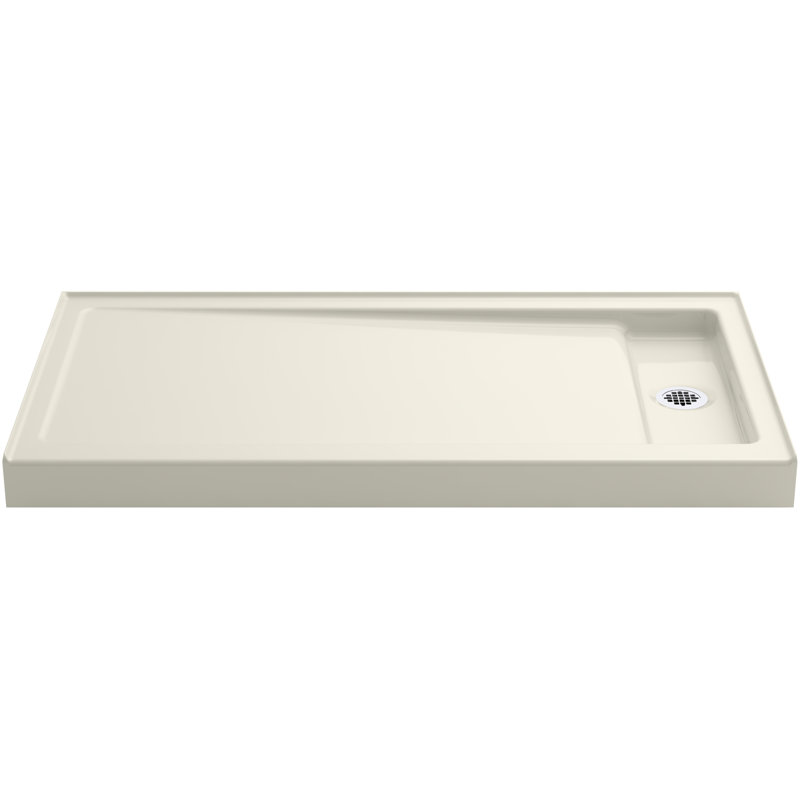Bellwether Single-Threshold Shower Base, Biscuit