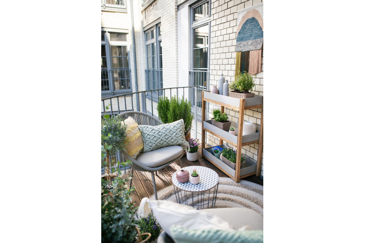 gemütlicher balkon