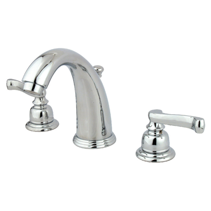 Robinet de salle de bain espacé Kingston, Chrome poli