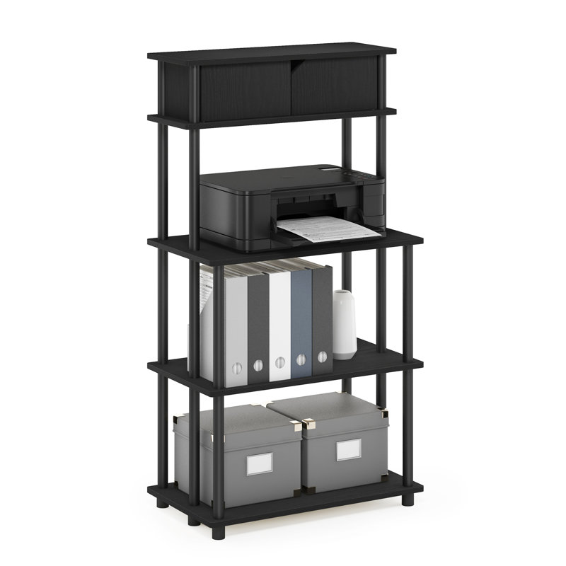 Botchev 129.54cm H x 68.58cm W Shelving Unit, Black