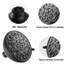 Matte Black 4.72" Shower Head - High , 6 Modes, Clogging, 1.8 Gpm Water Flow In Adjustable Clog, Rustproof,-121169504