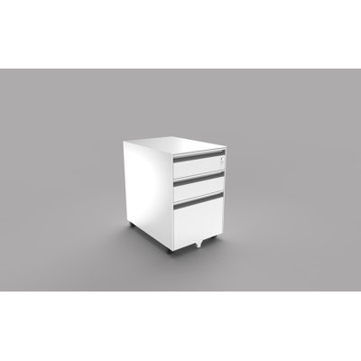 15.9'' Wide 3 -Drawer Mobile File Cabinet