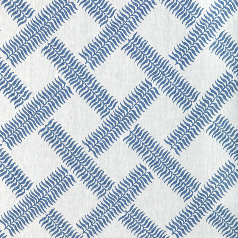 Garden Trellis Weave Fabric, Blue