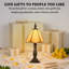 1 lampe de table Tiffany jaune miel de 1 pouce, lampe de table style vitrail artisanal-416853413