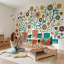 Papier peint éclectique rétro de style Mid-Century-1093574902-1093574903