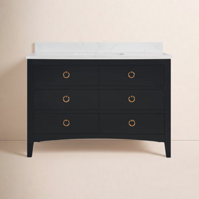 Teoni 48" Oak Single Bathroom Vanity