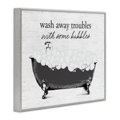 «Uplifting Bubble Bath», estampe numérique giclée, design par lettré et doublé
