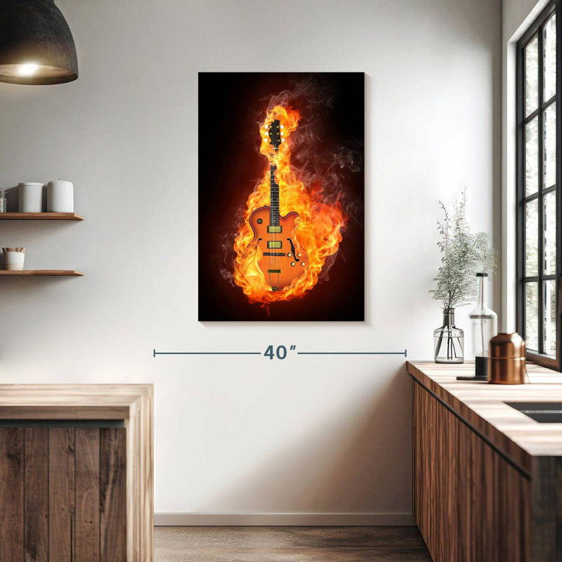 Guitare électrique Abarca Blazing, H 39 po x l 26 po