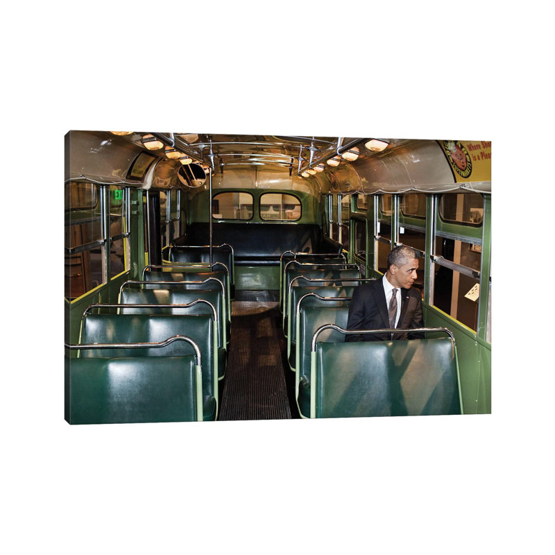 Barack Obama (1961- ) by Pete Souza - Wrapped Canvas Print, 20.32 cm H x 30.48 cm W