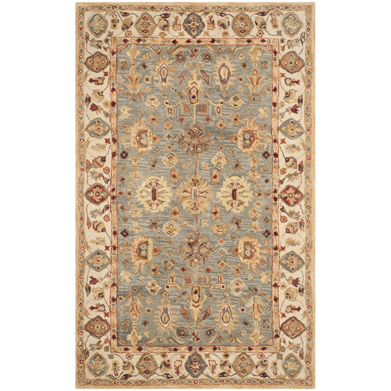 Tingley Hand Tufted Wool Pile Oriental Rug, Rectangle 9' x 12'