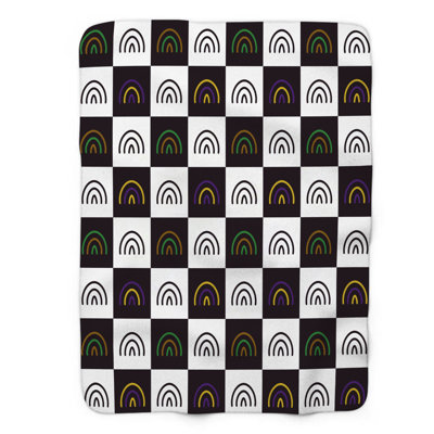 Glitter Mardi- 1 Piece Premium Sherpa Blanket 0021