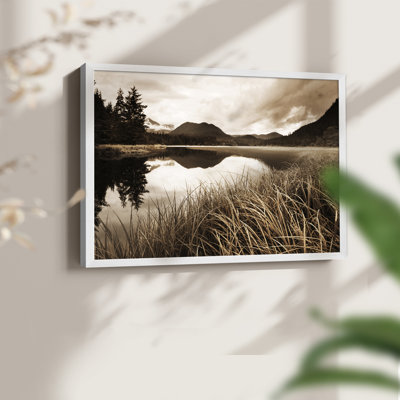 Calm Lake -Framed Print - Restickable