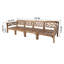 Monterey Teak Outdoor Deluxe Sofa with Sunbrella Cushions-161959528