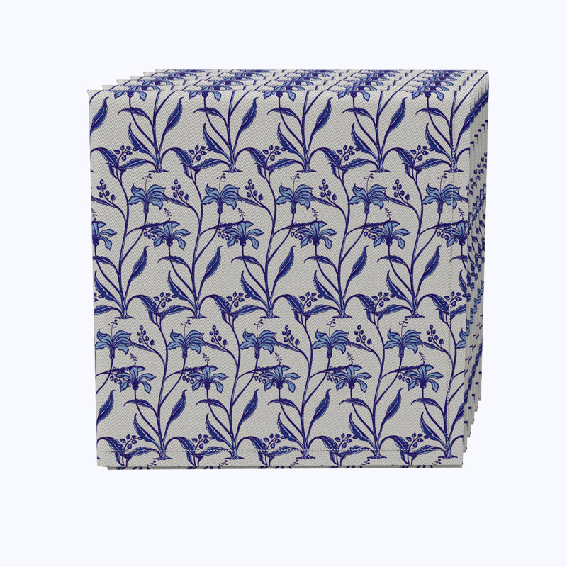 100% Cotton Floral Square Napkin
