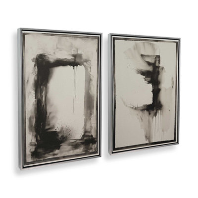 Obsidian Bounds Set of 2 Wrapped Canvas,