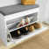Shoe Storage Bench with Flip-Drawer and Seat Cushion Hidden Organizer