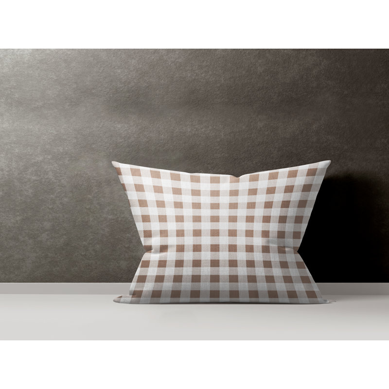 Housse et insert de coussin rectangulaire en coton Margot, Taupe