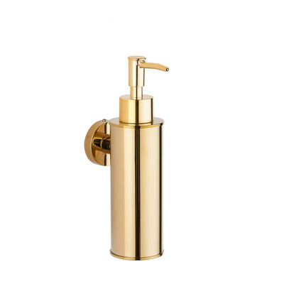 Wall Mount Liquid Soap Dispenser for Kitchen and Bathroom, (Gold)