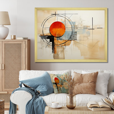 " Brown Suprematism Geometric Symphony I "