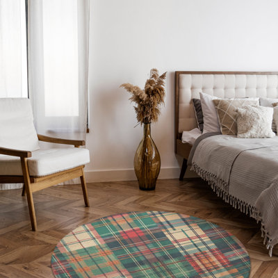 Tapis tressé Timeless Check Grids
