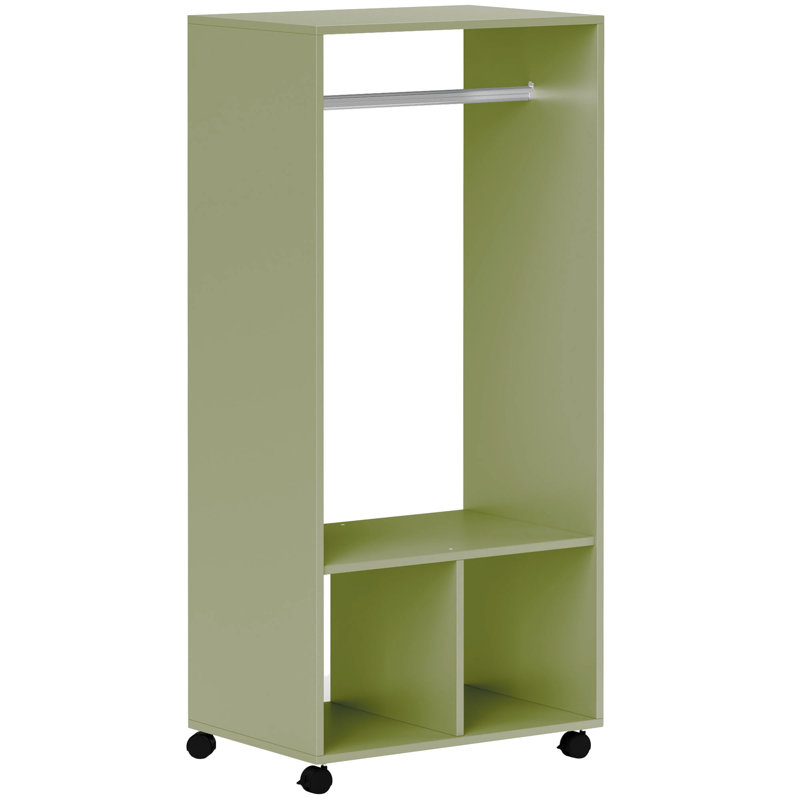 60cm Adjustable Portable Wardrobe, Green